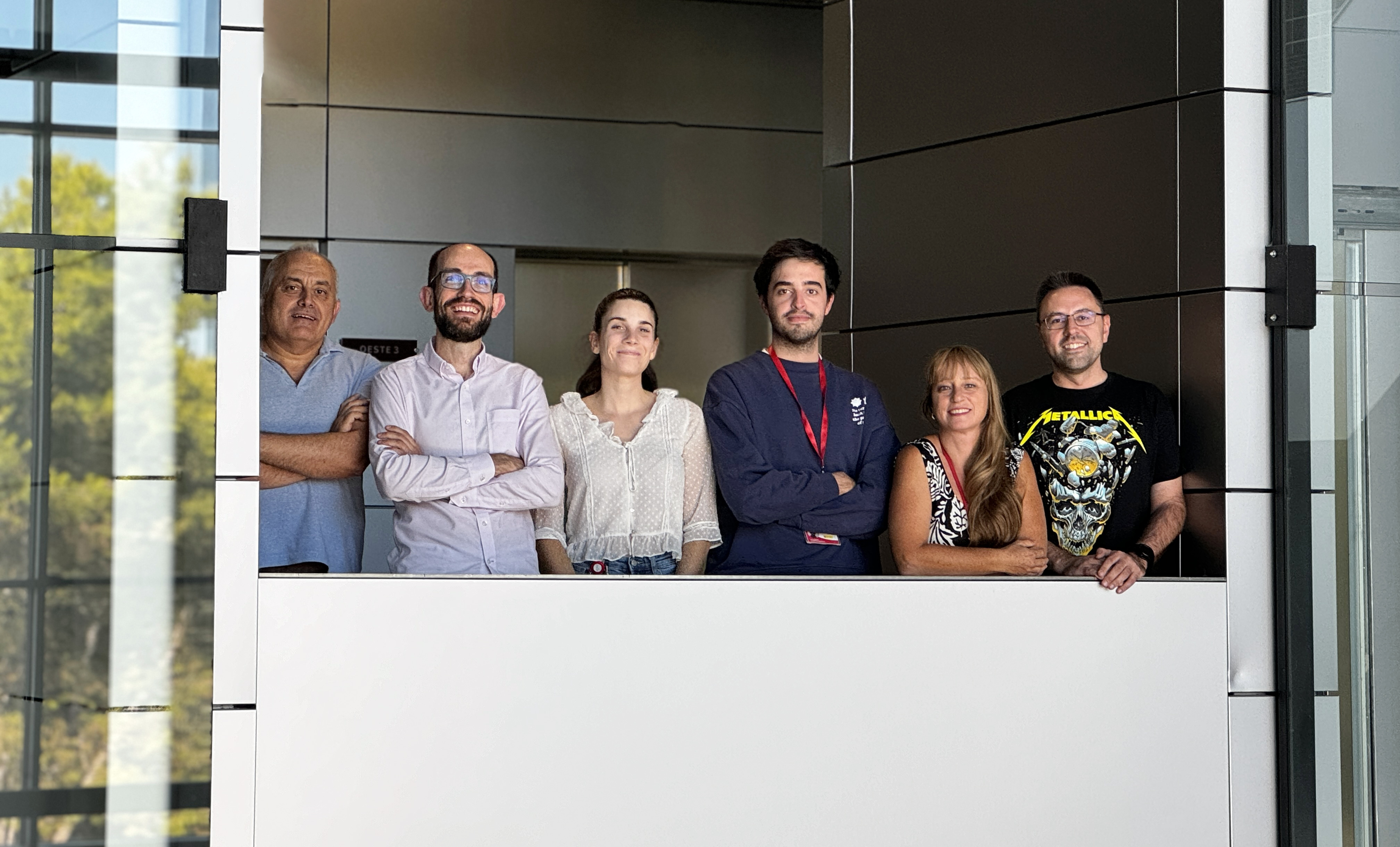 Miguel Ángel del Pozo, Jorge Alegre-Cebollada, Carla Huerta-López, Alejandro Clemente-Manteca, Diana Velázquez-Carreras y Elías Herrero-Galán.