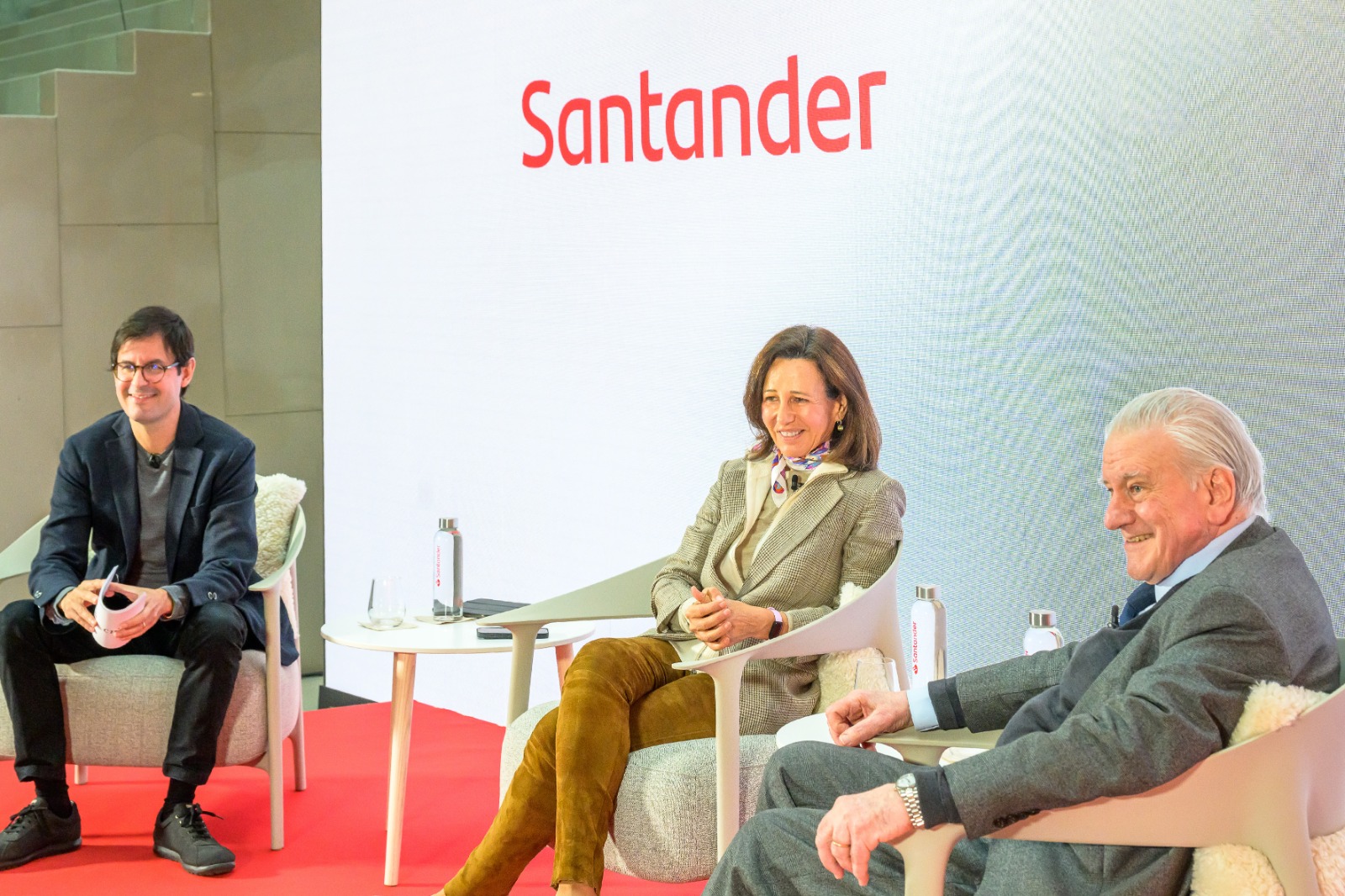 Ana Botín y Valentín Fuster en la presentación del estudio PESA CNIC Santander